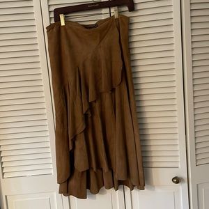 Ralph Lauren Black label suede skirt